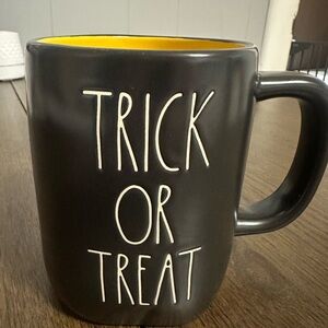 Rae Dunn Trick or Treat Black and Yellow Mug